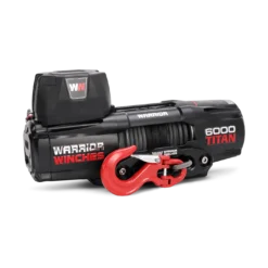 Warrior Titan 6000 elektrische lier met synthetisch touw 12V