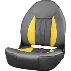 Tempress ProBax High-Back bootstoel Charcoal/Yellow/Carbon