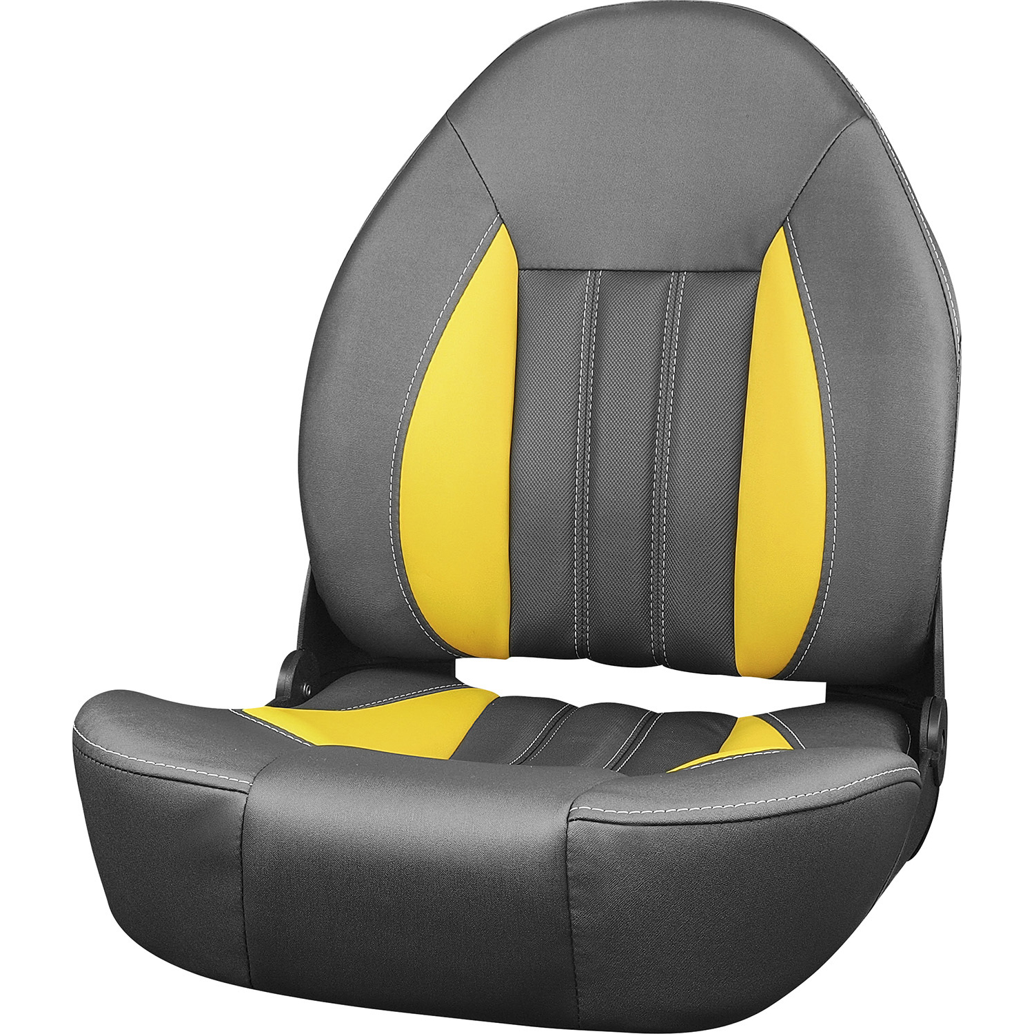 Tempress ProBax High-Back bootstoel Charcoal/Yellow/Carbon