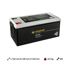 Rebelcell 24V105 EDGE LiFePO4 accu