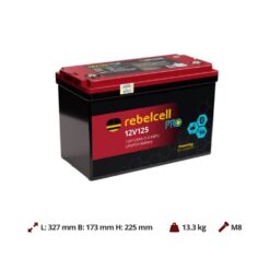 Rebelcell 12V125 PRO LiFePO4 accu